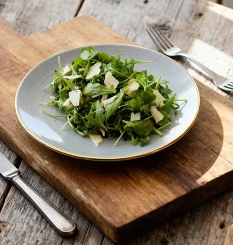 Rucola Parmezaanse kaas salade