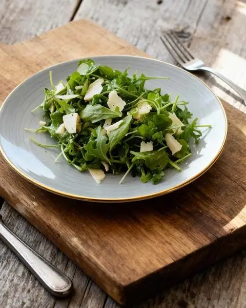 Rucola Parmezaanse kaas salade