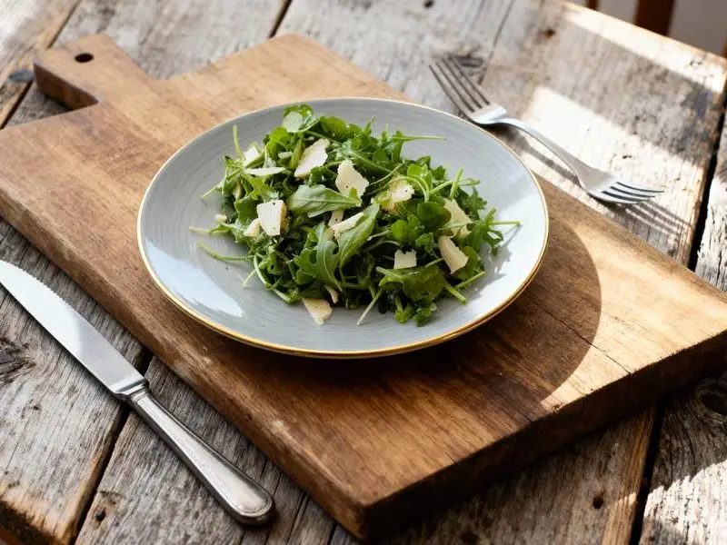 Rucola Parmezaanse kaas salade