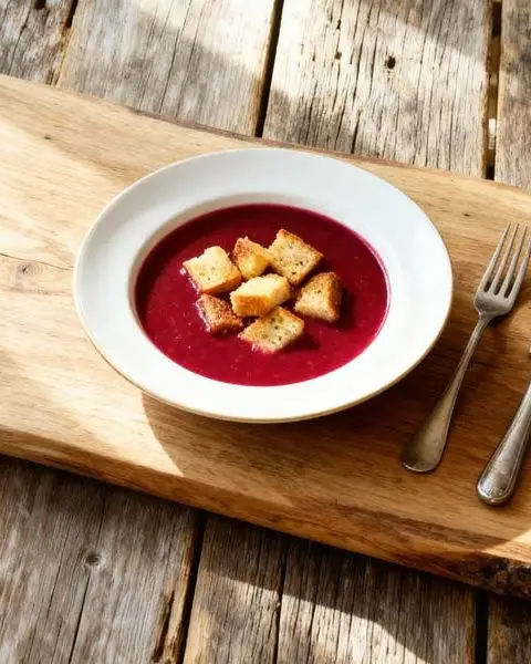 Simpele rode bietensoep