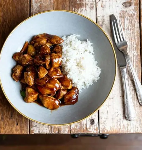 Snelle kip teriyaki
