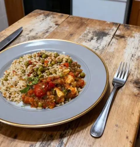 Turkse Pilav met groenten