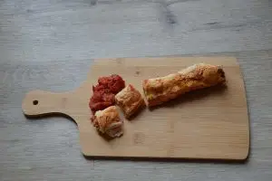 Wraps met gehakt uit de oven