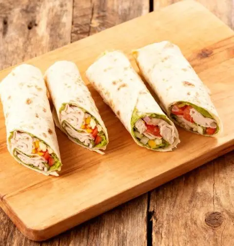 Wraps met kalkoenfilet