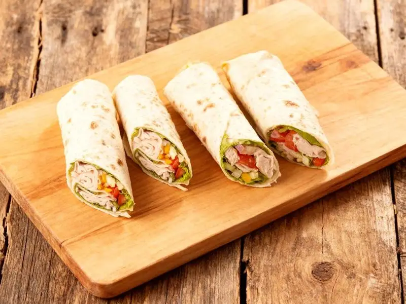 Wraps met kalkoenfilet