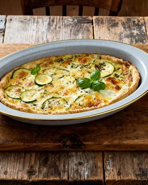 Courgettequiche met kruiden